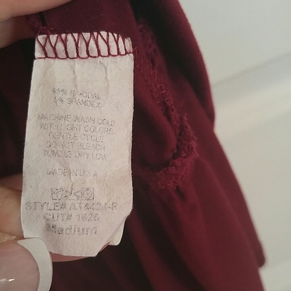 Audge Podge Burgundy Tunic Size M (A5) - Picture 4 of 4